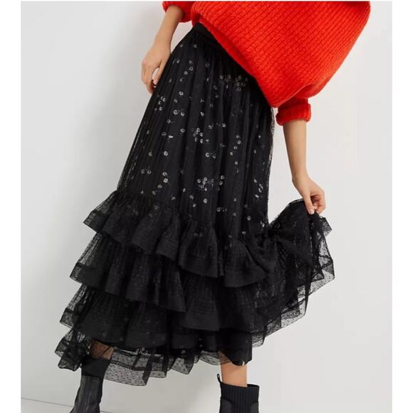 Anthropologie Dresses & Skirts - Anthropologie Luciana Tiered Tulle Maxi Skirt
